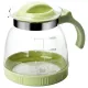Стеклянный заварочный чайник 1.8 л зеленый TM Appetite
