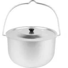 Котелок алюминиевый туристический цилиндрический с крышкой - Эрг-Ал 4.5 л