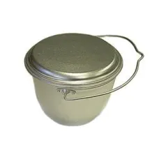 Котелок алюминиевый туристический конический с крышкой - Эрг-Ал 6 л