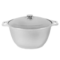 Кастрюля алюминиевая литая с крышкой ТМ KUKMARA 4 л