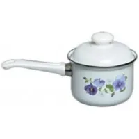 Кастрюля эмалированная Анютины глазки - АК ЛМЗ 1.5 л
