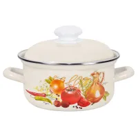 Кастрюля эмалированная Итальянская кухня - АК ЛМЗ 1.5 л