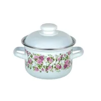 Кастрюля эмалированная Китайская роза - АК ЛМЗ 3 л