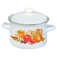 Кастрюля эмалированная Итальянская кухня - АК ЛМЗ 3 л