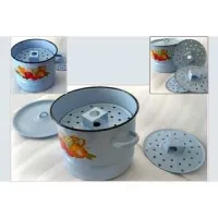 Мантоварка эмалированная с рисунком - АК ЛМЗ 9 л