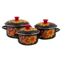 Набор эмалированной посуды 3 предмета Даша-1 - КМК
