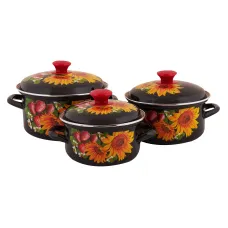 Набор эмалированной посуды 3 предмета Даша-1 - КМК