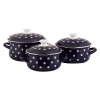 Набор эмалированной посуды 3 предмета Моника-3-1 - КМК