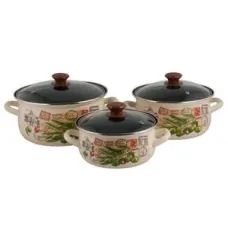 Набор эмалированной посуды 3 предмета Римские каникулы-Экстра - КМК