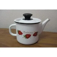 Чайник эмалированный цилиндрический - КМЗ 1 л