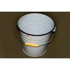 Ведро эмалированное коническое без крышки без рисунка - Сибирские Товары 12 л