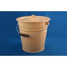 Ведро эмалированное коническое с крышкой без рисунка – Сибирские Товары 12 л