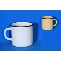 Кружка эмалированная без рисунка – Сибирские Товары 400 мл