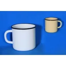 Кружка эмалированная без рисунка – Сибирские Товары 400 мл