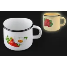 Кружка эмалированная без крышки с рисунком – Сибирские Товары 1 л