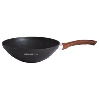 Сковорода с антипригарным покрытием литая Вок 28/9,5 см Granit Ultra Blue ТМ KUKMARA