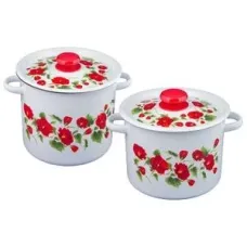 Набор эмалированной посуды 2 предмета №20 Рамо - Сибирские Товары