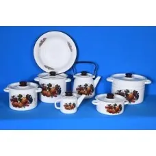 Набор эмалированной посуды 7 предметов №25 Йогурт - Сибирские Товары