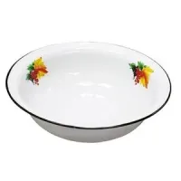 Таз эмалированный с рисунком – Сибирские Товары 16 л