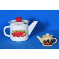 Чайник эмалированный с рисунком - Сибирские Товары 1 л