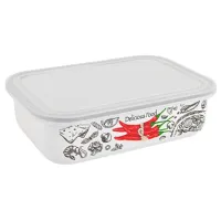 Лоток эмалированный Чили 1.5 л прямоугольный пласт/кр TM Appetite