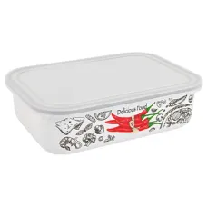 Лоток эмалированный Чили 1.5 л прямоугольный пласт/кр TM Appetite