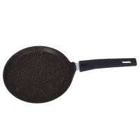 Сковорода с антипригарным покрытием литая блинная 20 см Кофейный мрамор ТМ KUKMARA