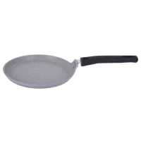 Сковорода с антипригарным покрытием литая блинная 20 см Светлый мрамор ТМ KUKMARA