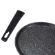 Сковорода с антиприганым покрытием литая блинная 20 см Темный мрамор ТМ KUKMARA