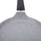 Сковорода с антиприганым покрытием литая блинная 24 см Светлый мрамор ТМ KUKMARA