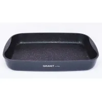 Противень с антипригарным покрытием литой 36.5x26x5.5 см Granit ultra blue ТМ KUKMARA