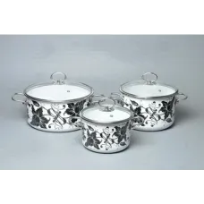 Набор эмалированной посуды 3 предмета №13 Tango - Стальэмаль