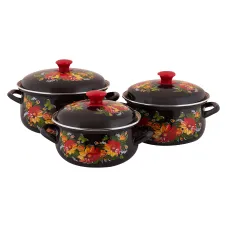Набор эмалированной посуды 3 предмета Дуновение-1 - КМЗ