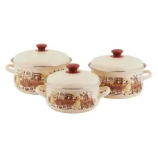 Набор эмалированной посуды 3 предмета Мастер-Шеф-1 – КМЗ