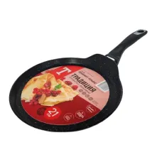 Блинница с антипригарным покрытием литая 21 см Гранит Плюс ТМ Традиция