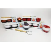 Набор керамической посуды 1/3 цветной – Вятская керамика 500 мл