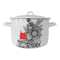 Кастрюля эмалированная 4.3 л Urban Flower