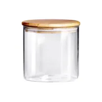 Банка стеклянная круглая 1 л бамбуковая крышка Studio TM Appetite