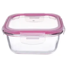 Контейнер стеклянный квадратный 320 мл роз ТМ Appetite