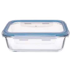 Контейнер стеклянный прямоугольный 370 мл син ТМ Appetite