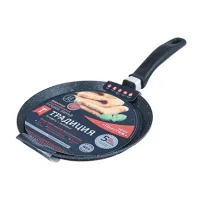 Блинница с антипригарным покрытием литая 22 см Ваниль ТМ Традиция