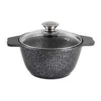 Кастрюля с антипригарным покрытием ТМ KUKMARA Мраморная 1 л