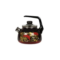 Чайник эмалированный со свистком Рябина - Северсталь 2 л