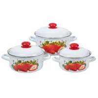 Набор эмалированной посуды Сочная клубника - Лысьвенские эмали