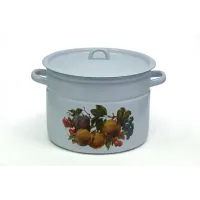 Кастрюля эмалированная с рисунком - Эмаль 11 л