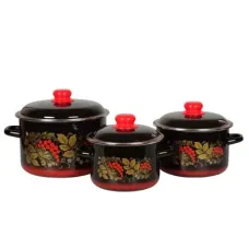 Набор эмалированной посуды №19 Рябина – Стальэмаль