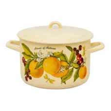 Кастрюля эмалированная 4.3 л Фруктовая фантазия – Лысьвенские эмали