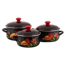 Набор эмалированной посуды 3 предмета Грациозный-1 - КМЗ