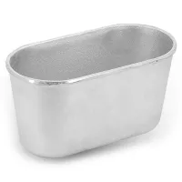 Хлебная форма алюминиевая литая 22.5x11.5x12.2 см овальная ТМ KUKMARA