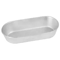 Хлебная форма алюминиевая литая 27.3x13х6 см овальная ТМ KUKMARA